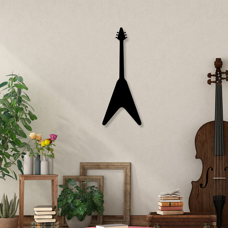 Wall Accents - Electric Guitar Black Wall Art