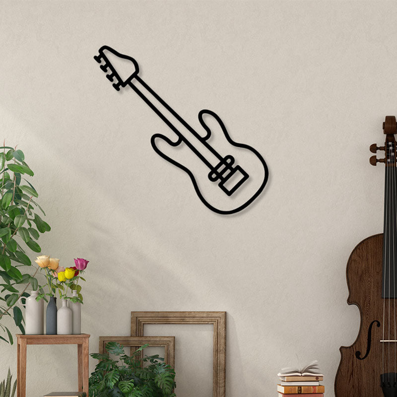 Wall Accents - Guitar Black Wall Art