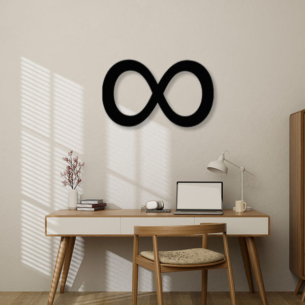 Wall Accents - Infinity Symbol Black Wall Art