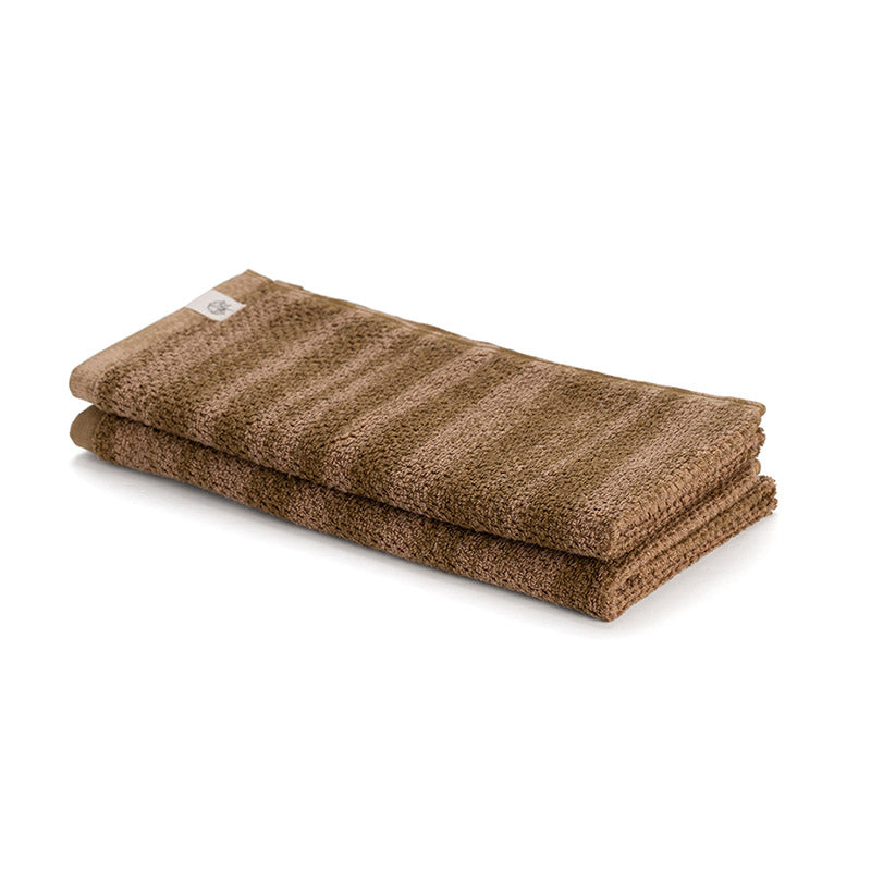 Buy Sunscreen Terry Cotton Hand Towel (Brown) - Set Of Two Hand & Face Towels from Vaaree