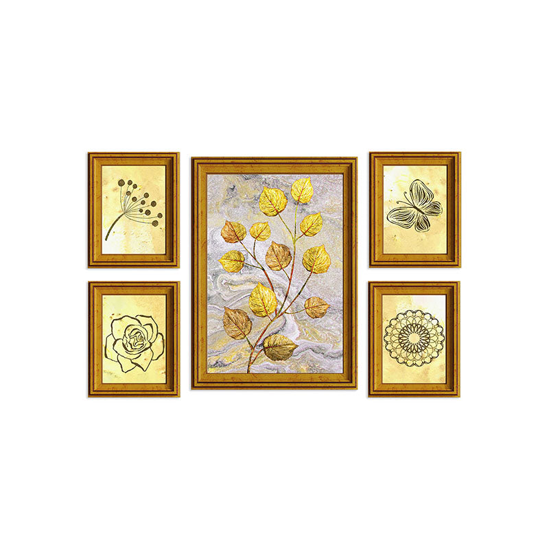 Wall Art & Paintings - Lily Bloom Wall Art - Set Of Five