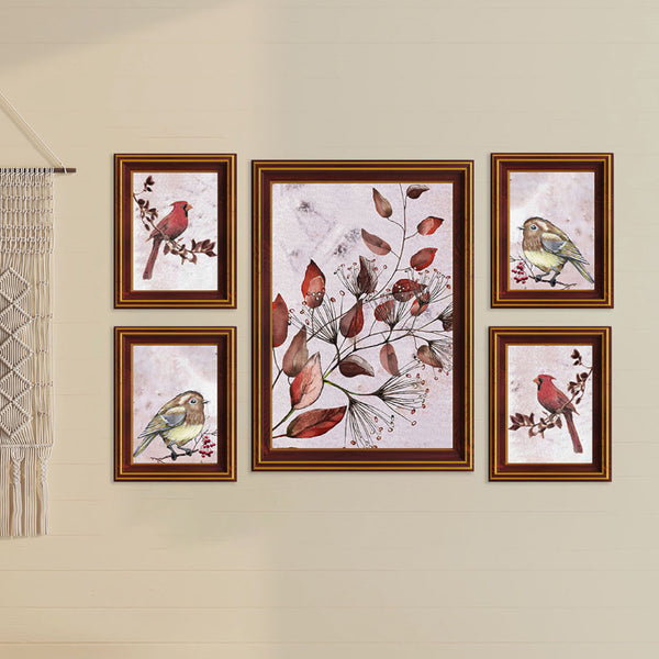 Wall Art & Paintings - Chirpy Mates Wall Art - Set Of Five