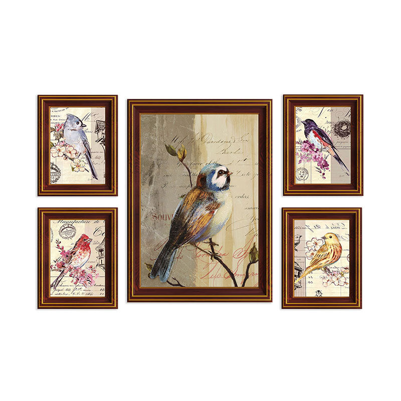 Wall Art & Paintings - Chirpy Beaks Wall Art - Set Of Five