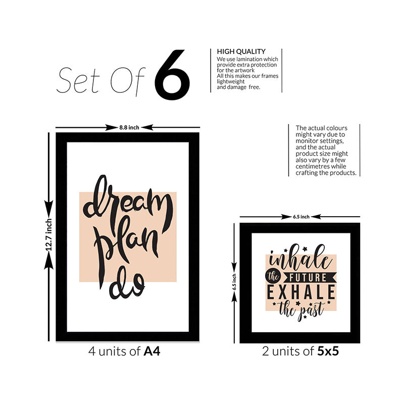 Wall Art & Paintings - Life Plans Wall Art - Set Of Six