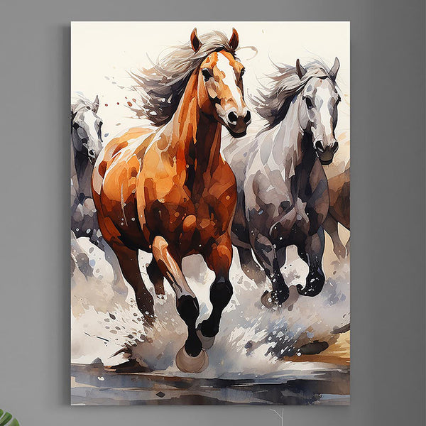 Wall Art & Paintings - Wild Race Wall Painting