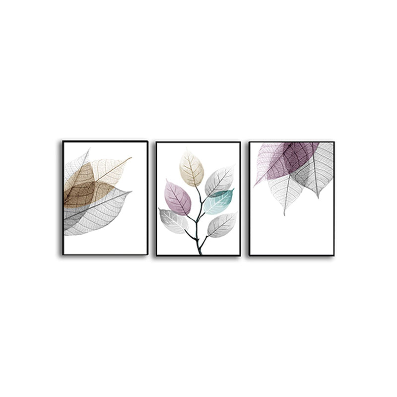 Wall Art & Paintings - Glory Leaf Wall Painting - Set Of Three