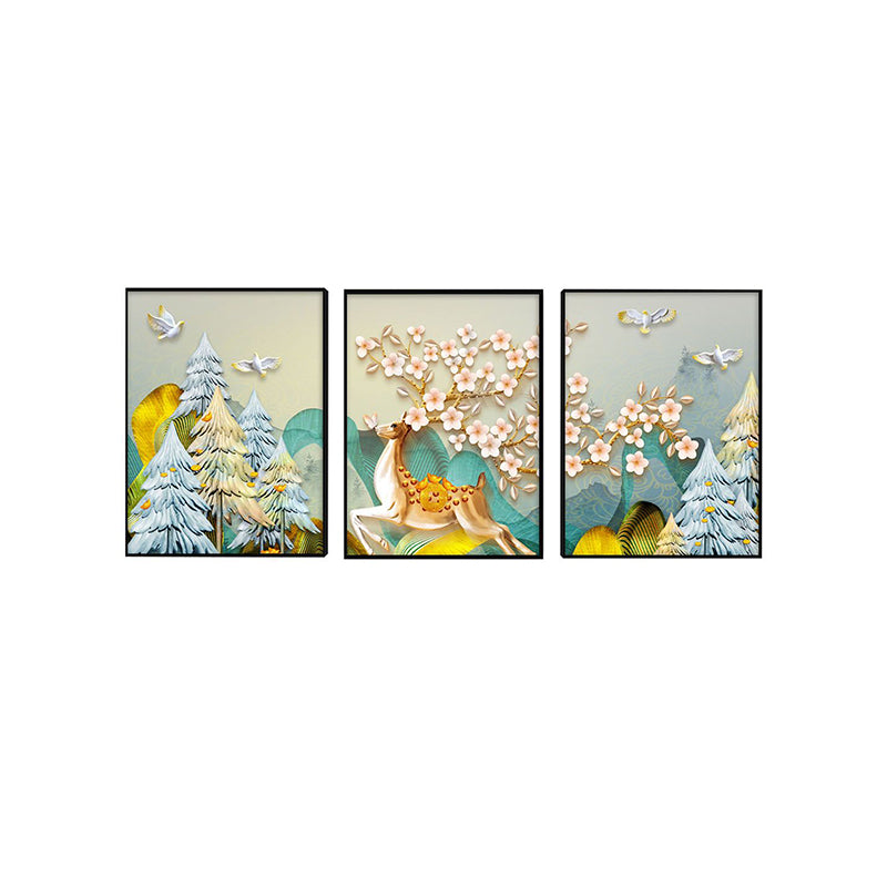 Wall Art & Paintings - Mystica Land Wall Painting - Set Of Three