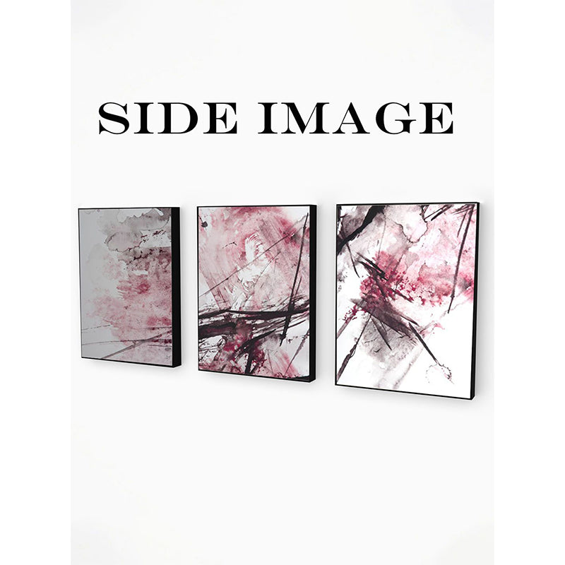 Wall Art & Paintings - Glima Splash Wall Painting (Pink) - Set Of Three