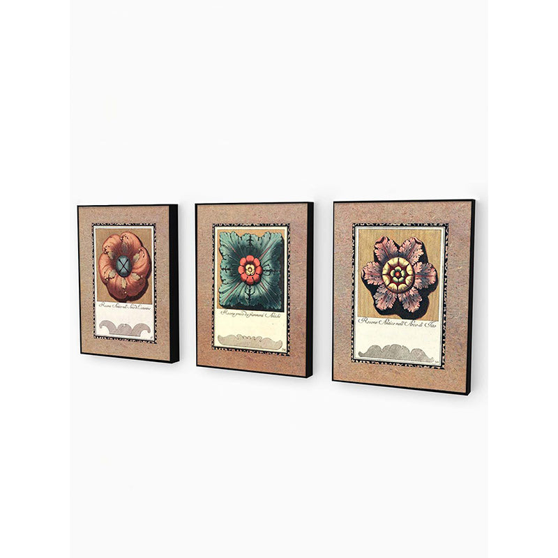 Wall Art & Paintings - Aeris Flora Wall Painting - Set Of Three