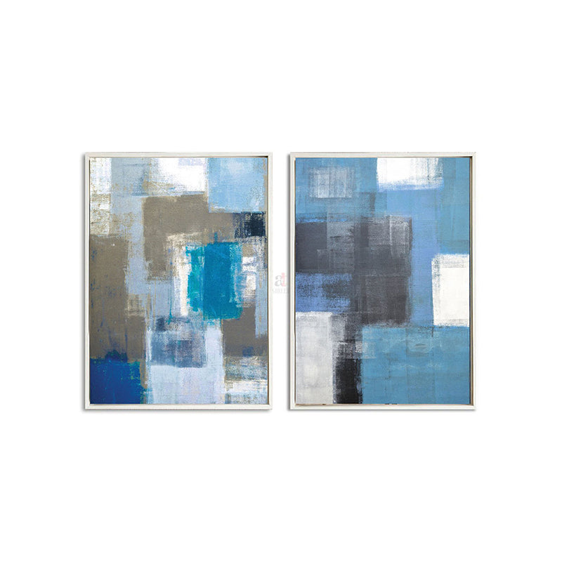 Wall Art & Paintings - Chroma Block Wall Painting - Set Of Two