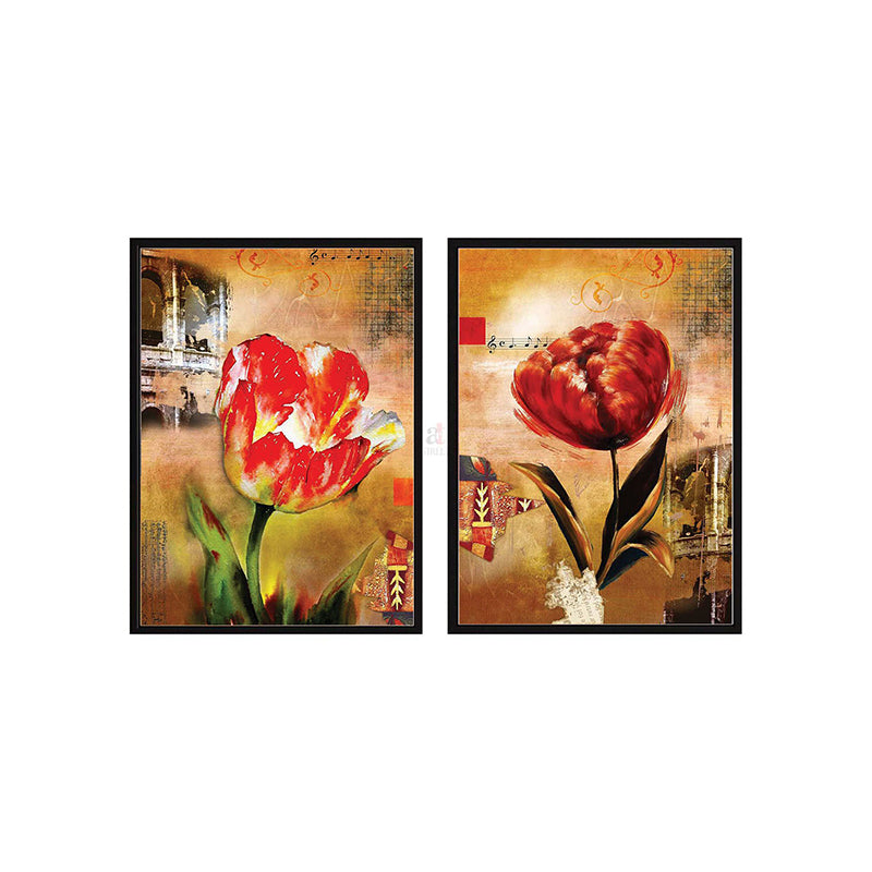 Wall Art & Paintings - Primo Rose Wall Painting - Set Of Two