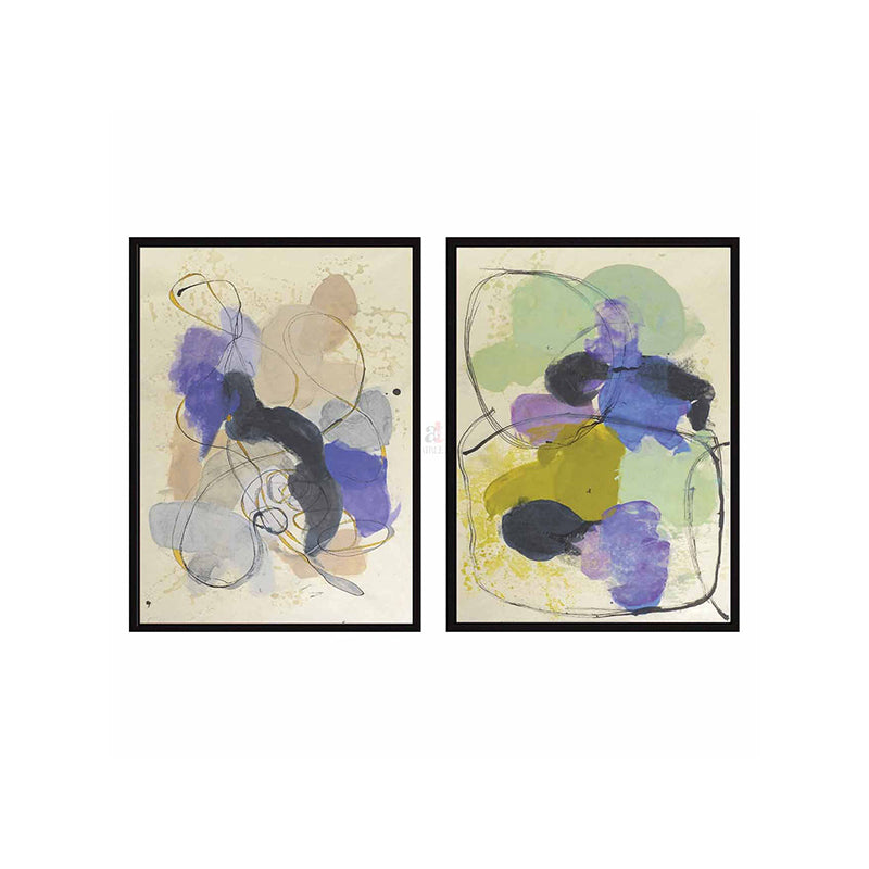 Wall Art & Paintings - Meso Abstract Wall Painting - Set Of Two