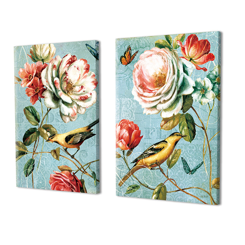 Wall Art & Paintings - Florae Garden Wall Painting - Set Of Two