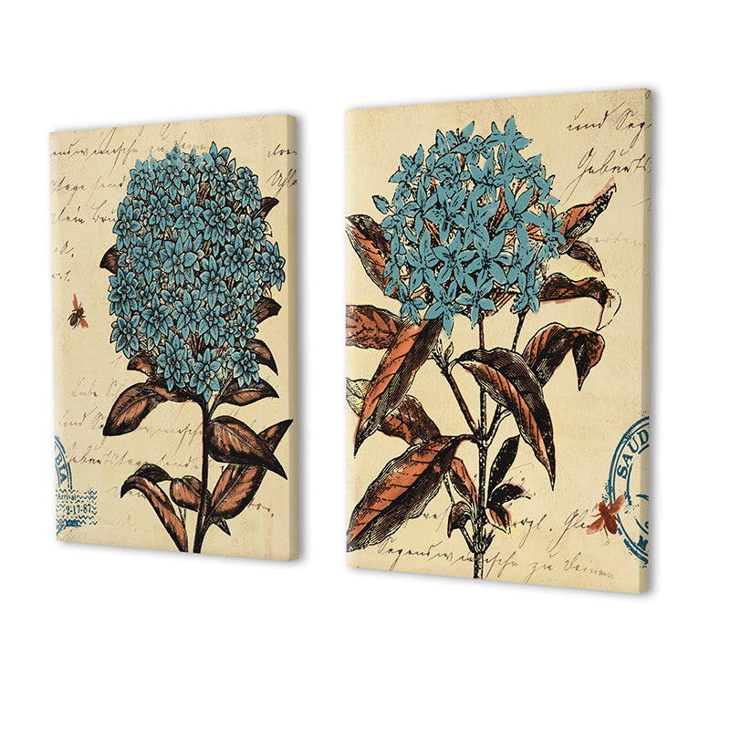 Wall Art & Paintings - Butterfly Bush Wall Painting - Set Of Two