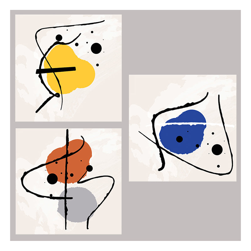 Buy Yuro Abstract Wall Painting - Set Of Three Wall Art & Paintings from Vaaree