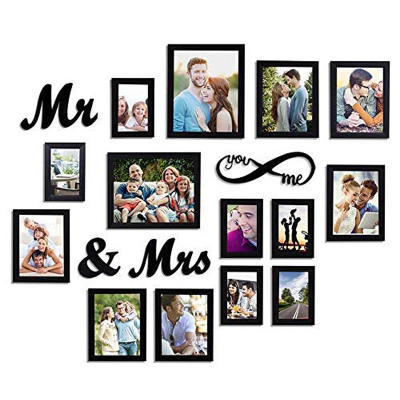 Buy Mr & Mrs Vito Photo Frame - Set Of Fourteen Photo Frames from Vaaree