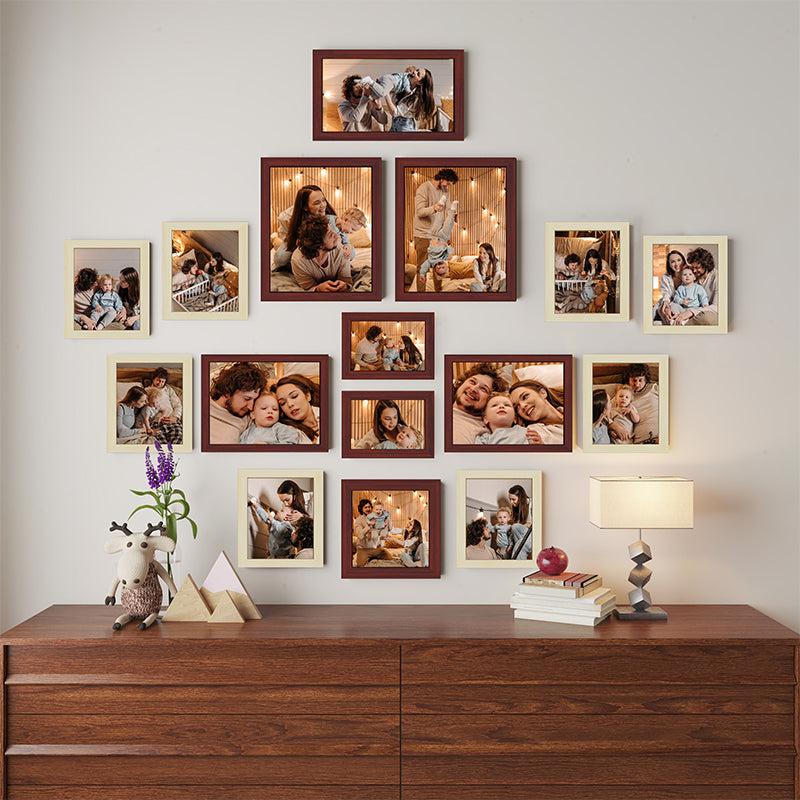 Buy Daphne Photo Frame - Set Of Sixteen Photo Frames from Vaaree