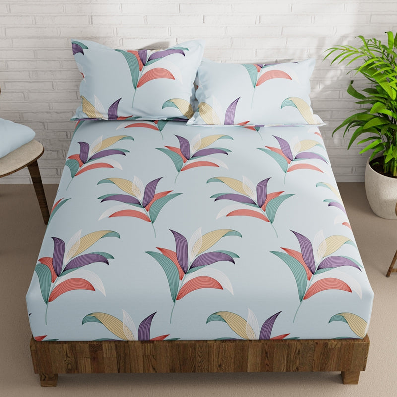 Buy Zemva Floral Bedsheet Bedsheets from Vaaree