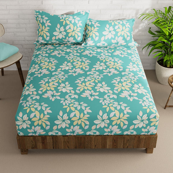 Buy Zeno Floral Bedsheet Bedsheets from Vaaree