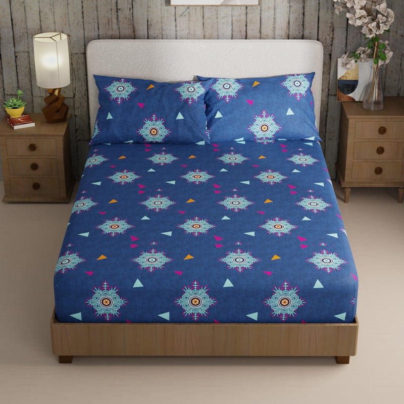 Buy Ethnic Snowy Bedsheet Bedsheets from Vaaree