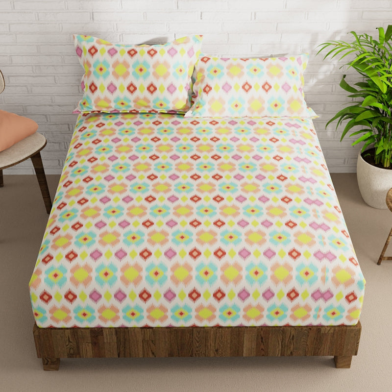 Buy Fred Abstract Bedsheet Bedsheets from Vaaree