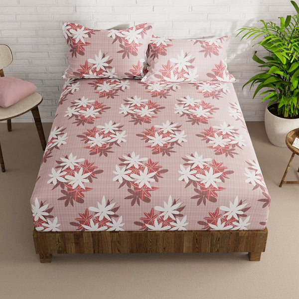 Buy Calen Floral Bedsheet - Pink Bedsheets from Vaaree