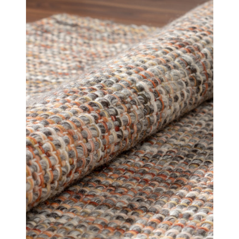 Rugs - Artistry Threads Hand Woven Rug - Orange & Brown