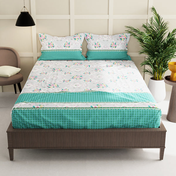 Buy Hortia Floral Bedsheet Bedsheets from Vaaree