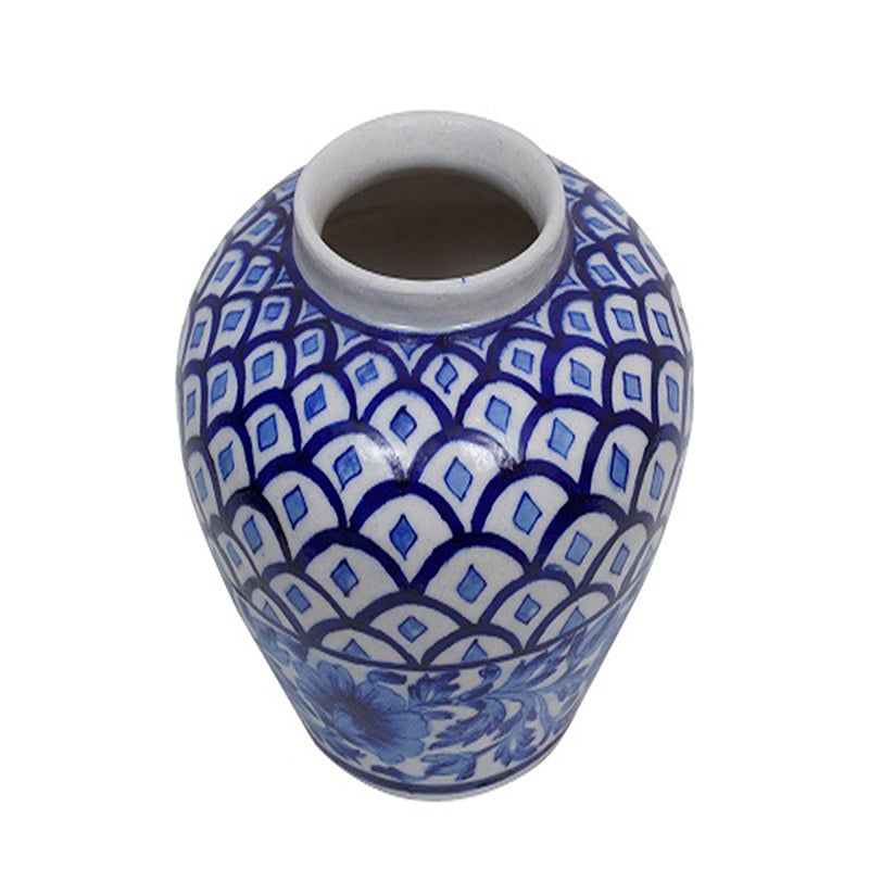 Buy Cerulean Handpainted Vase Vase from Vaaree