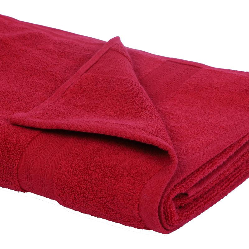 Buy Miorah Bath Towel - Red Bath Towels from Vaaree