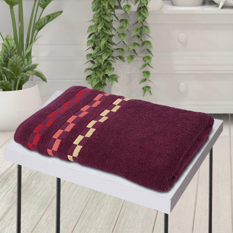 Buy Delpha Bath Towel - Wine Bath Towels from Vaaree