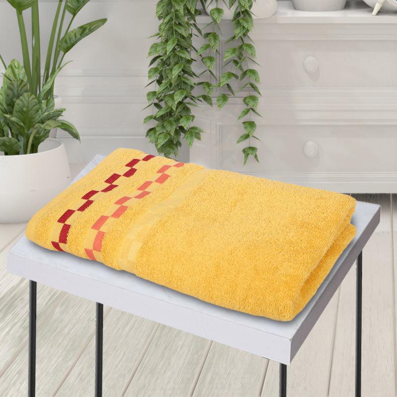 Buy Delpha Bath Towel - Yellow Bath Towels from Vaaree