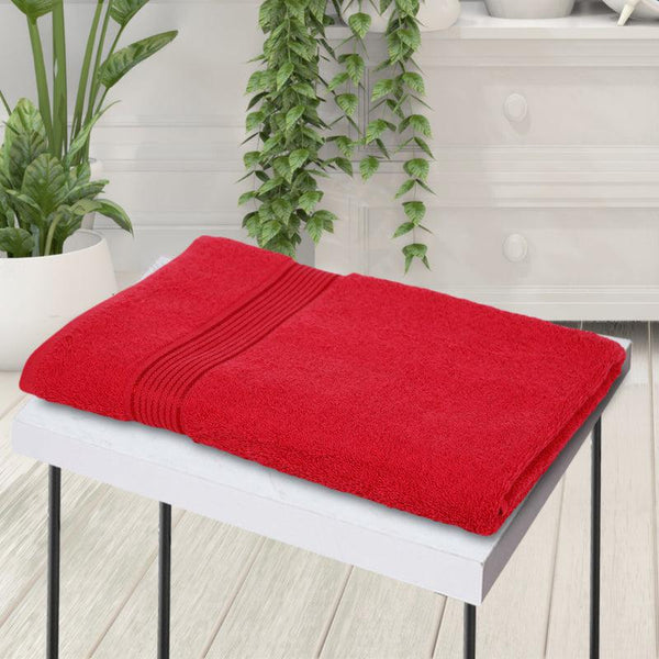 Buy Junia Bath Towel - Red Bath Towels from Vaaree