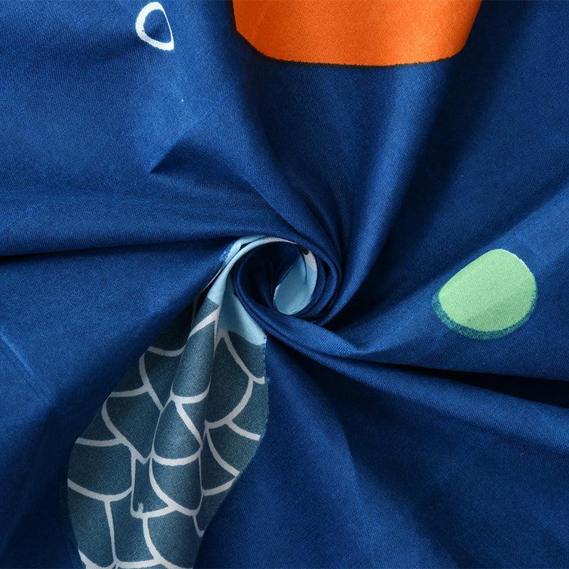 Bedsheets - Aqua Fish Kids Bedsheet - Royal Blue