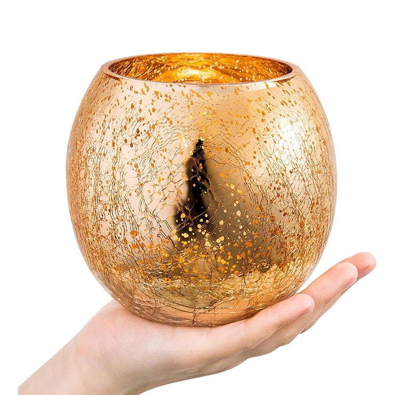 Buy Bliss Sparkle Tealight Candle Holder - Gold Tea Light Candle Holders from Vaaree