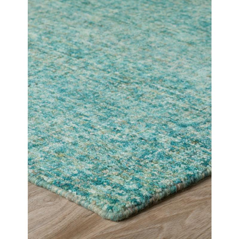 Buy Handloom Harmony Hand Woven Rug - Sea Blue Rugs from Vaaree