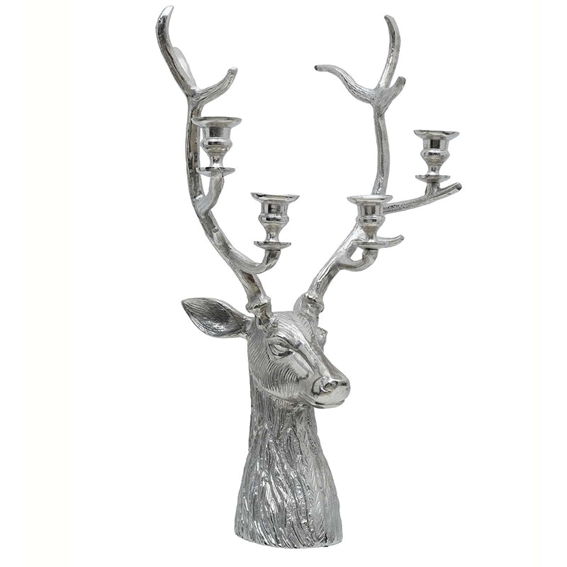 Buy Stag Shine Candle Holder - Silver Candle Holders from Vaaree