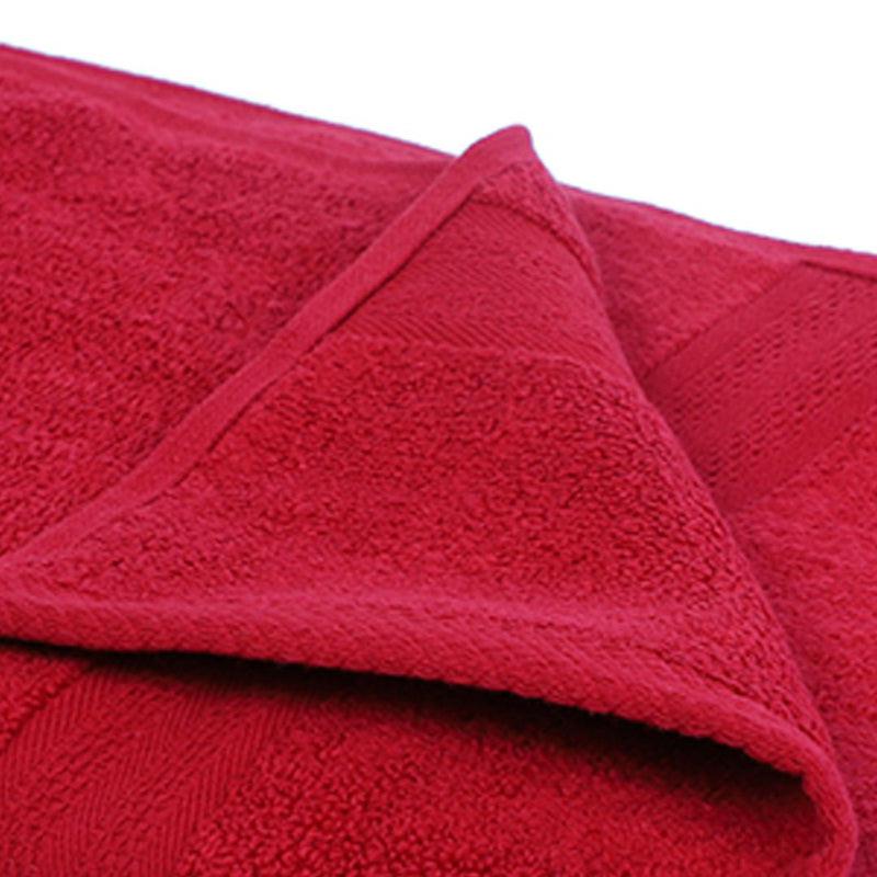 Buy Miorah Bath Towel (Red) - Set Of Two Bath Towels from Vaaree