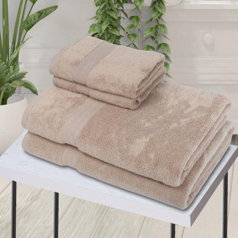 Buy Miorah Towel Combo (Beige) - Four Piece Set Towel Sets from Vaaree