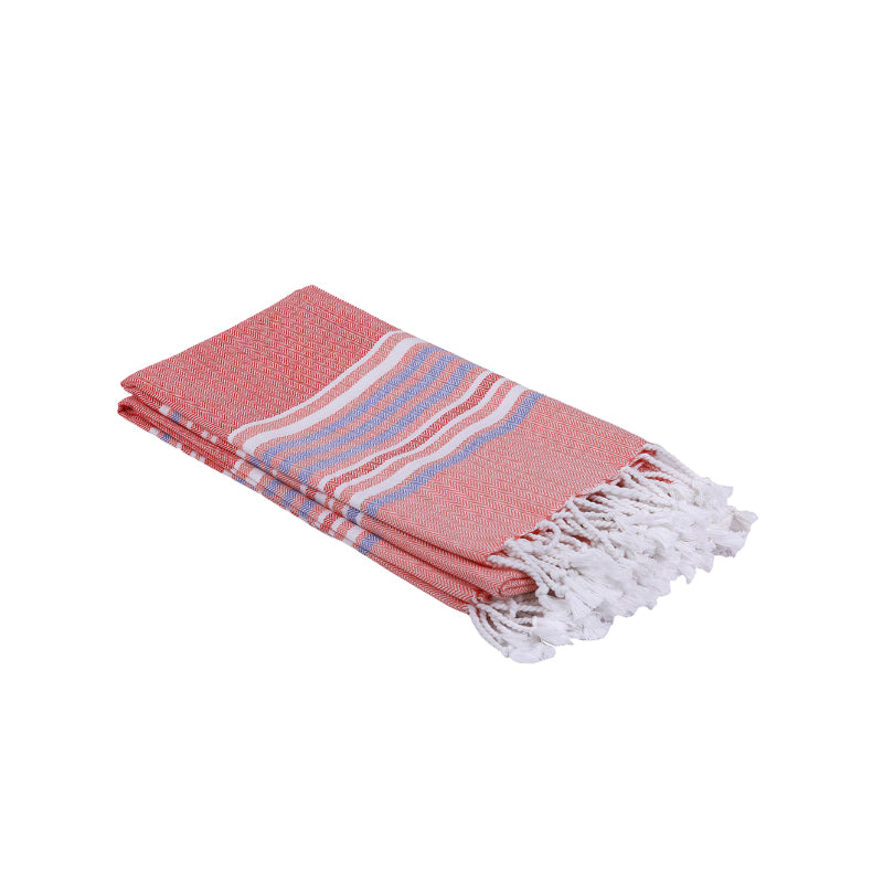 Buy Jadore Bath Towel (Peach) - Set Of Two Bath Towels from Vaaree