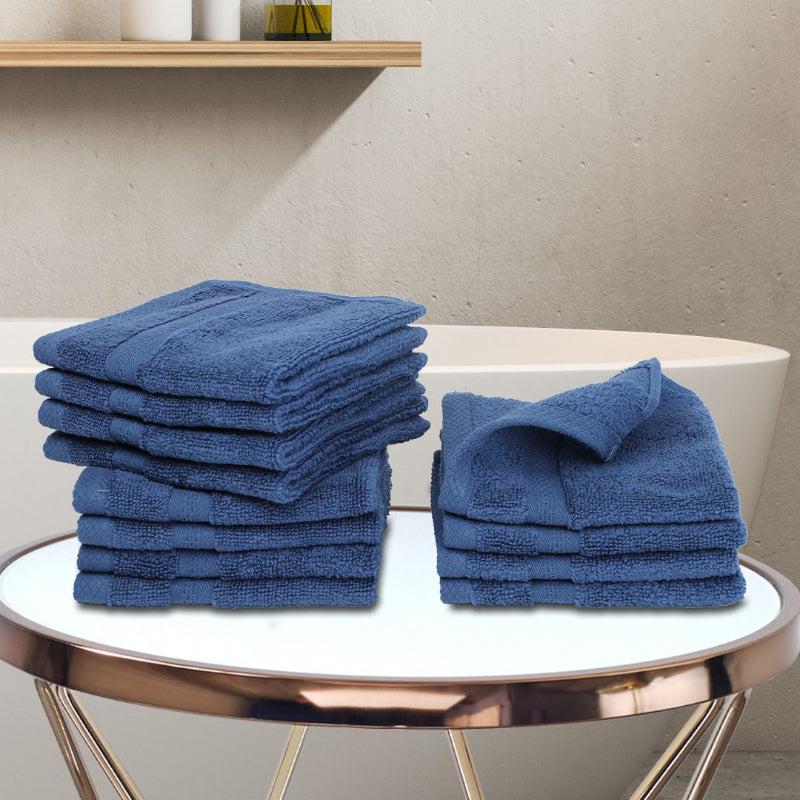 Buy Miorah Face Towel (Blue) - Set Of Twelve Hand & Face Towels from Vaaree