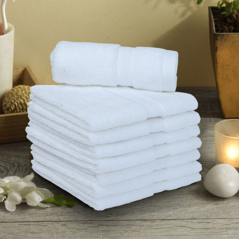 Buy Miorah Face Towel (White) - Set Of Eight Hand & Face Towels from Vaaree