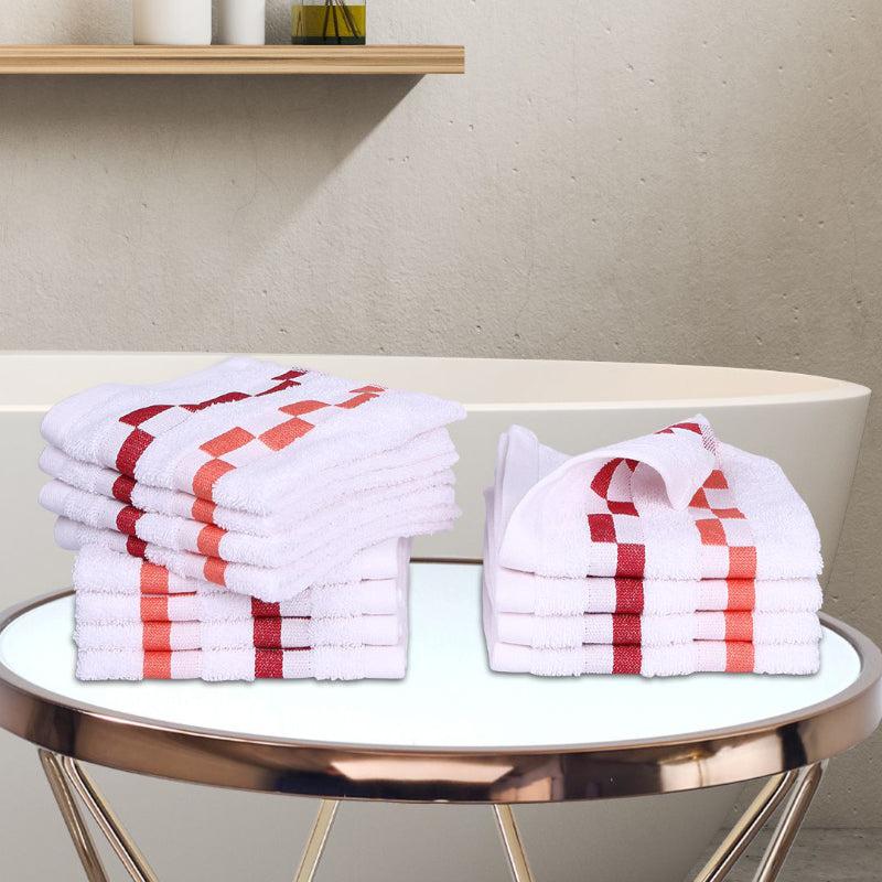 Buy Delpha Face Towel (White) - Set Of Twelve Hand & Face Towels from Vaaree