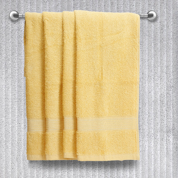 Buy Eva Quick Dry Hand Towel (Yellow) - Set Of Four Hand & Face Towels from Vaaree