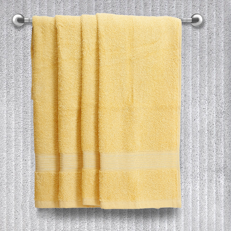 Buy Eva Quick Dry Hand Towel (Yellow) - Set Of Four Hand & Face Towels from Vaaree