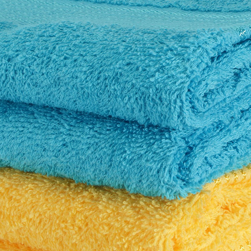 Buy Eva Quick Dry Hand Towel (Yellow & Blue) - Set Of Four Hand & Face Towels from Vaaree