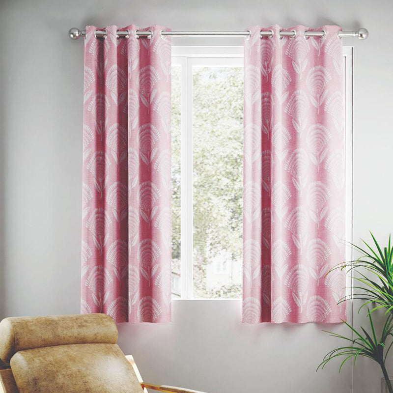 Buy Funa Jaquard Floral Curtain - Set Of Two Curtains from Vaaree