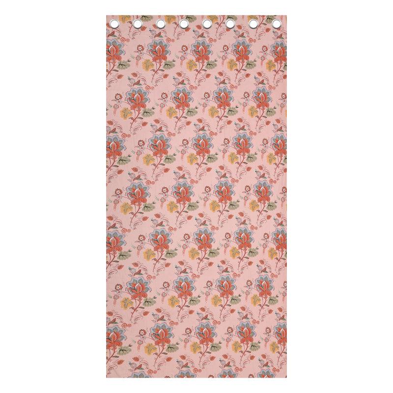 Buy Pinakin Floral Curtains (Spring Pink) - Set Of Two Curtains from Vaaree