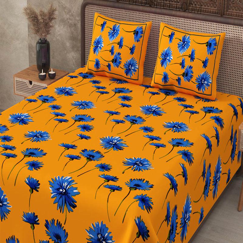 Buy Nilgiri Floral Bedsheet - Yellow Bedsheets from Vaaree