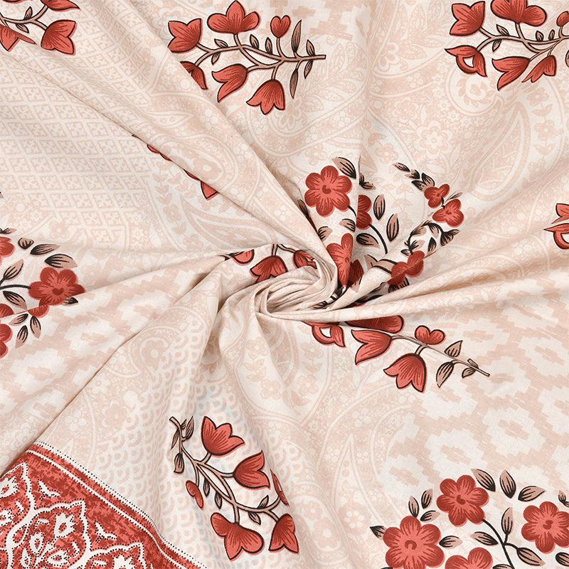 Buy Changla Ethnic Bedsheet - Peach Bedsheets from Vaaree